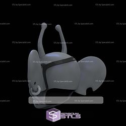 Cosplay STL Files Modo Biker Mice Head