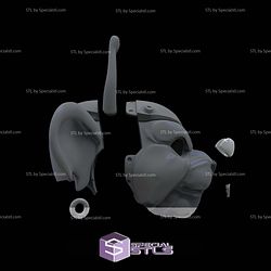 Cosplay STL Files Modo Biker Mice Head