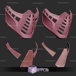 Cosplay STL Files Mortal Kombat Floyd Mask