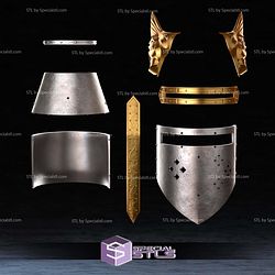 Cosplay STL Files Oblivion Crusader Helmet
