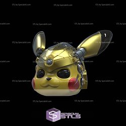 Cosplay STL Files Pikachu Mech Helmet
