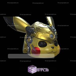 Cosplay STL Files Pikachu Mech Helmet