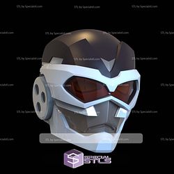 Cosplay STL Files Sam Wilson Captain America Sentinel Helmet