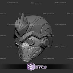 Cosplay STL Files Star Lord Rivals Helmet V3