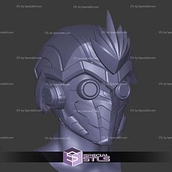 Cosplay STL Files Star Lord Rivals Helmet V3