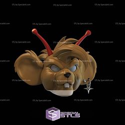 Cosplay STL Files Throttle Biker Mice Head