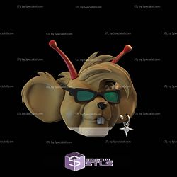 Cosplay STL Files Throttle Biker Mice Head