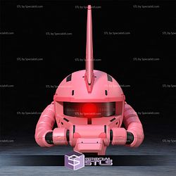 Cosplay STL Files Zaku ll Gundam Helmet