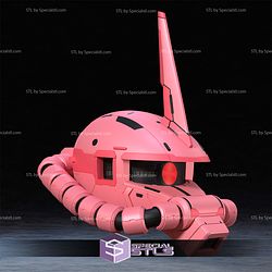 Cosplay STL Files Zaku ll Gundam Helmet
