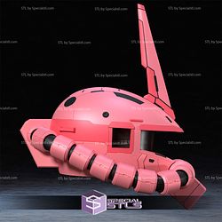 Cosplay STL Files Zaku ll Gundam Helmet