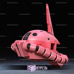 Cosplay STL Files Zaku ll Gundam Helmet