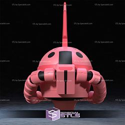 Cosplay STL Files Zaku ll Gundam Helmet