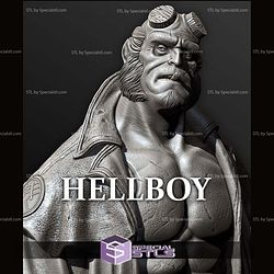 Hellboy and the look Bust STL Files