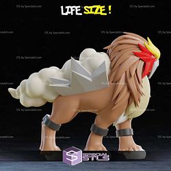 Life Size Entei Pokemon STL Files