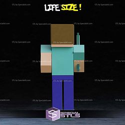 Life Size Steve Minecraft STL Files