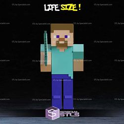 Life Size Steve Minecraft STL Files