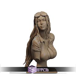 Nico Robin Sexy Dress Bust 3D Printer Files
