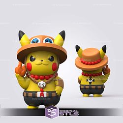 Super Basic Pokemon STL - Ace Pikachu