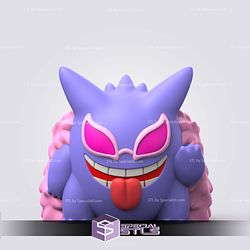 Super Basic Pokemon STL - Donquixote Doflamingo Gengar