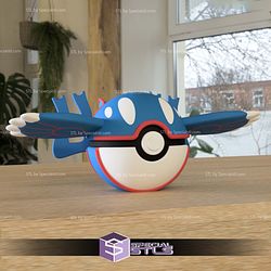 Super Basic STL - Kyogre Pokeball