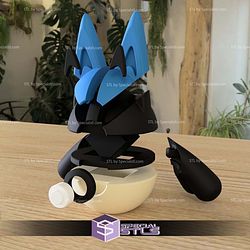 Super Basic STL - Lucario Pokeball