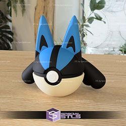 Super Basic STL - Lucario Pokeball