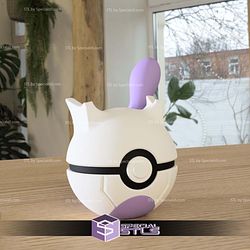 Super Basic STL - Mewtwo Pokeball