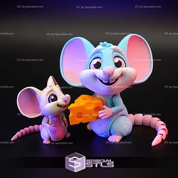 Super Basic STL - Mouse and Cheese
