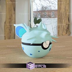 Super Basic STL - Nidoran Pokeball