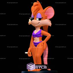 Super Basic STL - Rubella Rat with Bikini