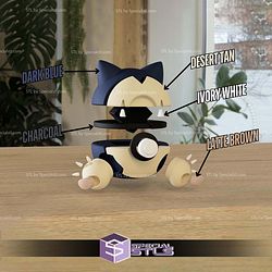 Super Basic STL - Snorlax Pokeball