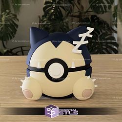 Super Basic STL - Snorlax Pokeball