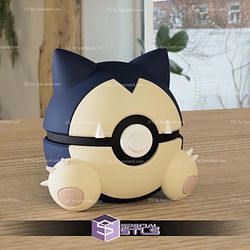 Super Basic STL - Snorlax Pokeball