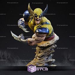 Wolverine Angry Battle Bust 3D Printing Models