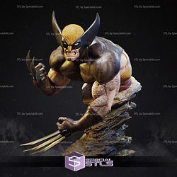 Wolverine Brown and Black Bust Sculptures 3D Printing