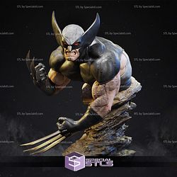 Wolverine Brown and Black Bust Sculptures 3D Printing