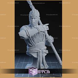 Wukong and Flag Bust STL Files