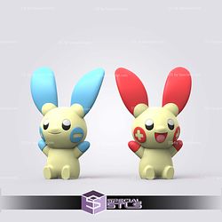 Super Basic Pokemon STL - Plusle and Minun V2