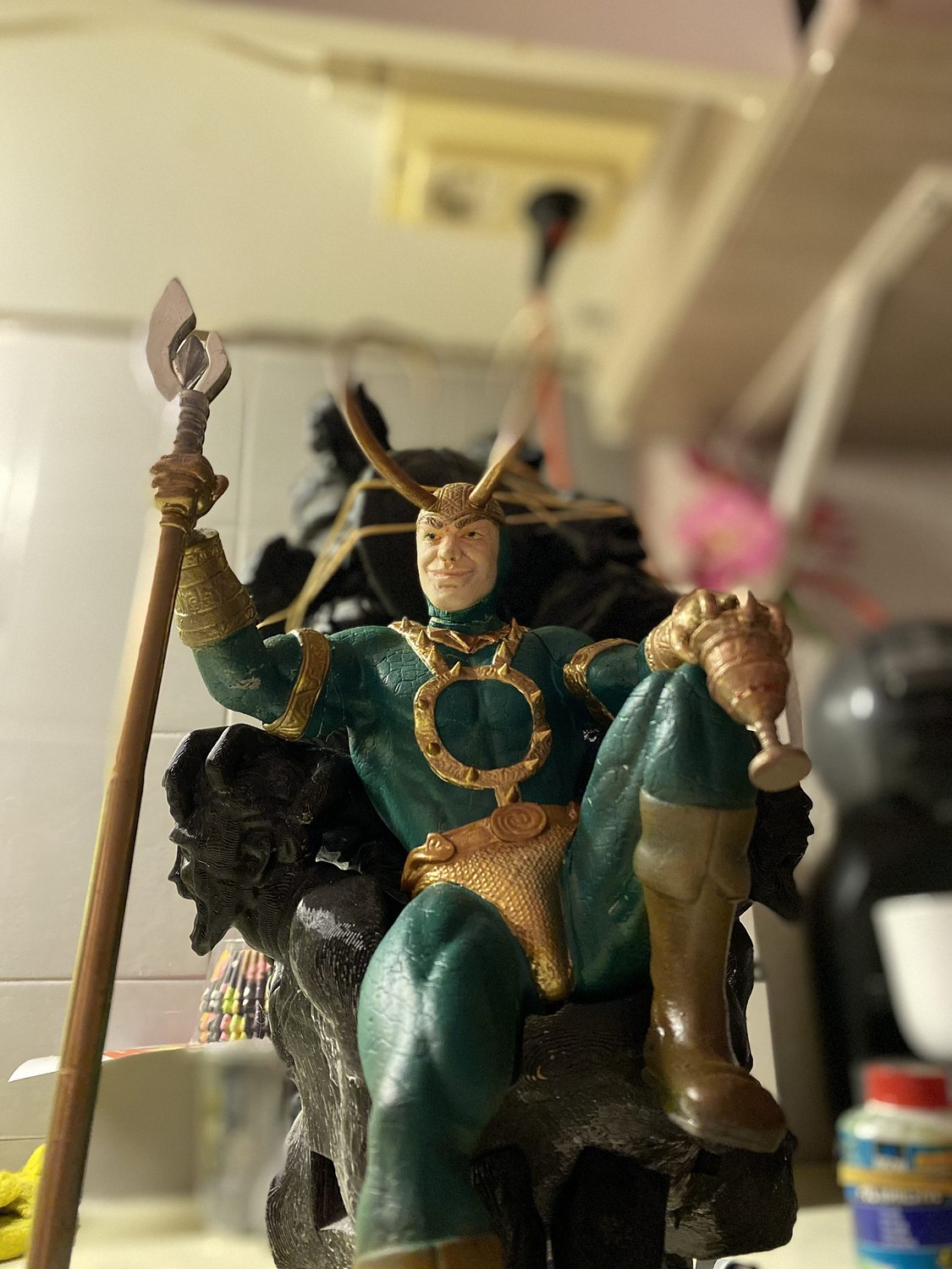 Loki on Throne