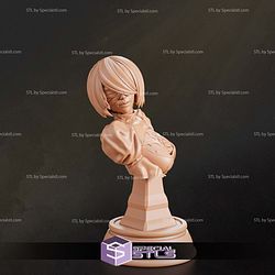 2B and Robot Bust STL Files