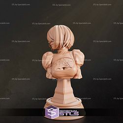 2B and Robot Bust STL Files