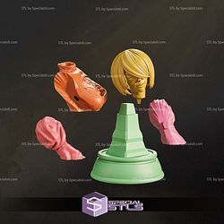 2B and Robot Bust STL Files