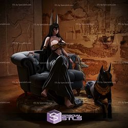 Anubis Queen and Dog STL Files