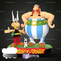 Asterix and Obelix Cartoon STL Files
