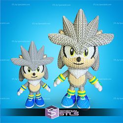 Basic STL Files Silver the Hedgehog Crochet