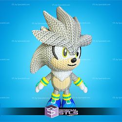 Basic STL Files Silver the Hedgehog Crochet