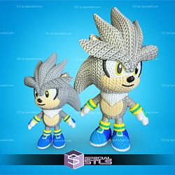 Basic STL Files Silver the Hedgehog Crochet