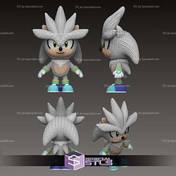 Basic STL Files Silver the Hedgehog Crochet