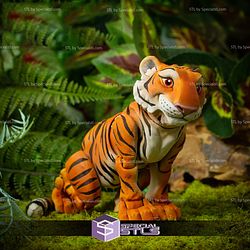 Basic STL Tiger Print in place Cute
