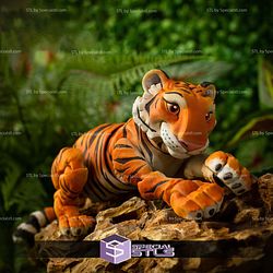 Basic STL Tiger Print in place Cute